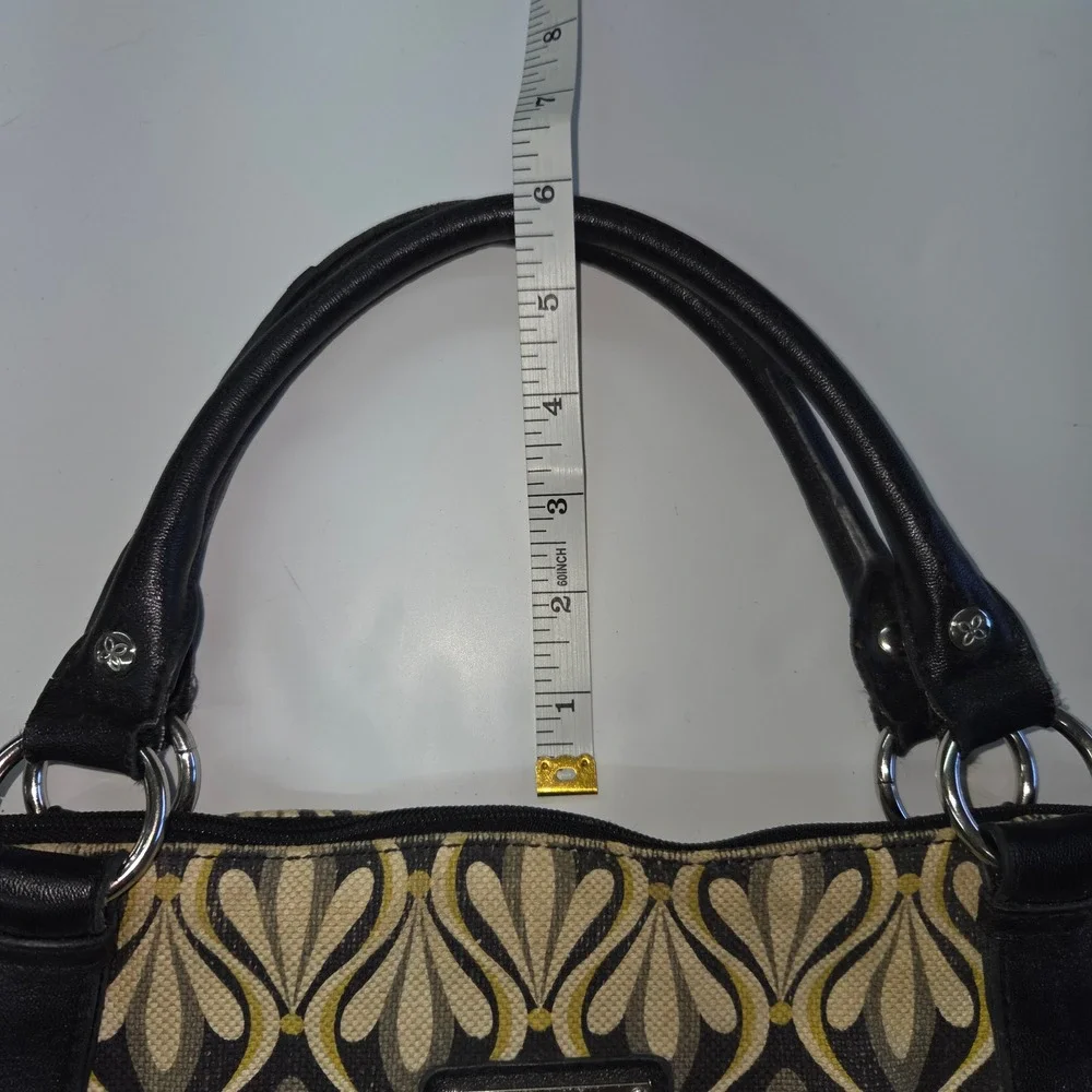 Relic‎ Handbag Geometric Print Black Leather Accents
